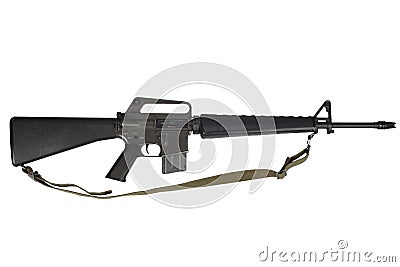 M16 rifle with 20-round magazine Vietnam War period Stock Photo