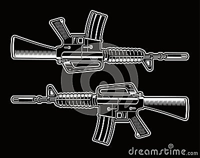 M16 rifle vetor illustration Vector Illustration