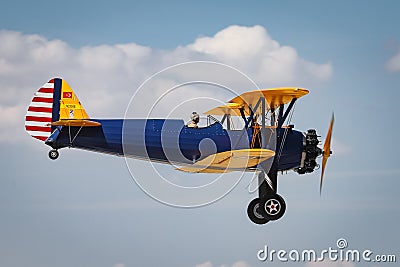 M.S.O Air and Space Museum Boeing Stearman Model 75 Editorial Stock Photo