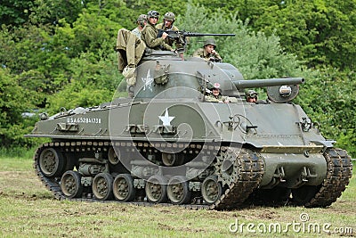 The M4 Sherman tank at the Museum of American Armor Editorial Stock Photo