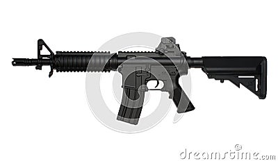 M4 SOPMOD tactical assault rifle, airsoft replica Stock Photo