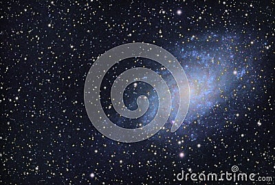 M33 Triangulum Spiral Galaxy in the constellation Triangulum Stock Photo