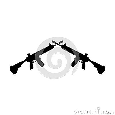 M416 weapon icon vector Vector Illustration