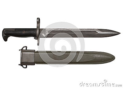 M1 Garand Rifle Bayonet Stock Photo