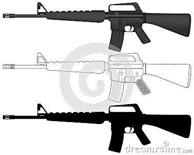 M16 Vector Illustration