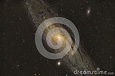 M31 Andromeda Galaxy Stock Photo