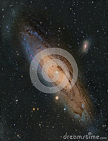 M31 Andromeda Galaxy Stock Photo