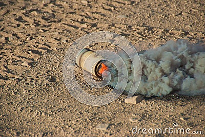 M8 HC Smoke Grenade Stock Photo