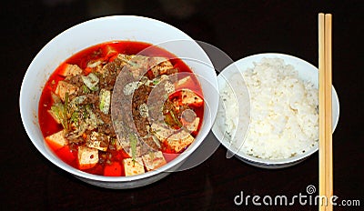 Ma po tofu Stock Photo