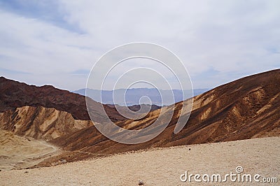 Maale Gishron mountains in mist, S Israel Stock Photo