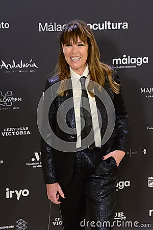Mabel Lozano attended the 27th Malaga Festival red carpet presentation in Madrid Spain Editorial Stock Photo