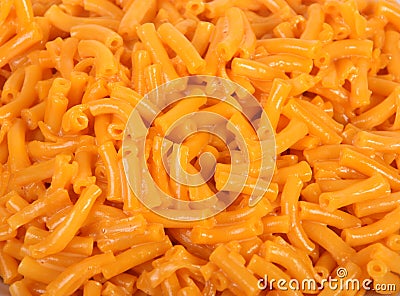 Mac and cheese background Stock Photo