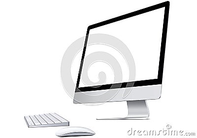 Mac computer screen Stock Photo