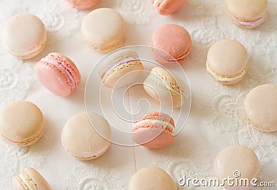 Macaron assortment Stock Photo