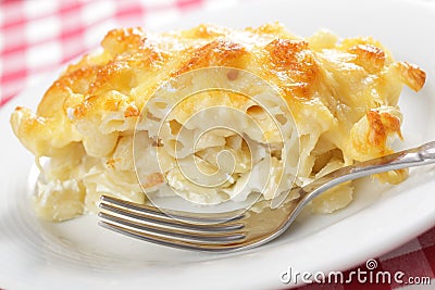 Macaroni cheese Stock Photo