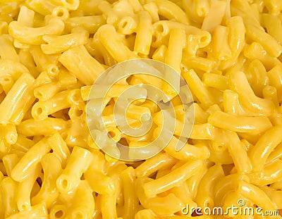 Macaroni and cheese dinner Stock Photo