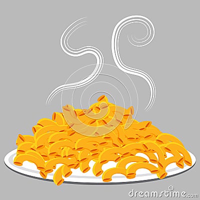 Macaroni and Cheese Icon Vector Illustration