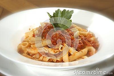 Macaroni Napolitana Stock Photo