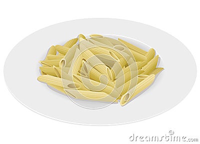 Macaroni pasta Vector Illustration