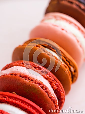 Macarons, close-up Stock Photo
