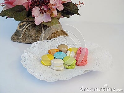 Macarons pastel color Stock Photo