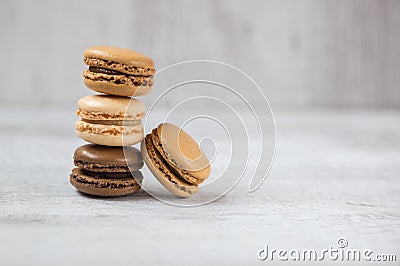 Macaroon biscuits with copy space Stock Photo