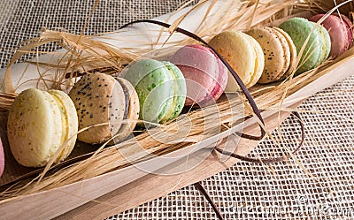 Macaroon cookies Stock Photo