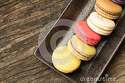Macaroon Cookies Variety Stock Photo