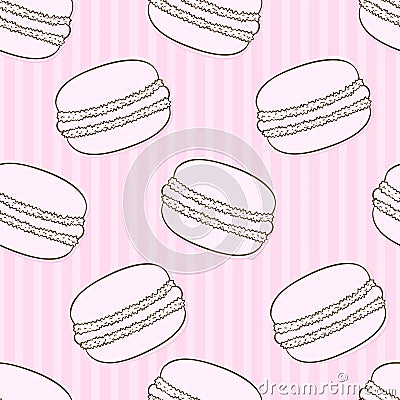 Macaroon pattern Vector Illustration