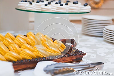 Macaroons and sweets Stock Photo