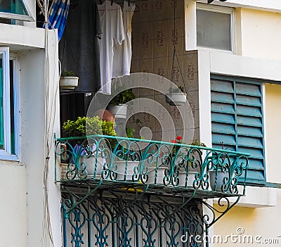 Macau appartement balcony Stock Photo