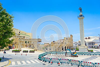 MACAU, CHINA- MAY 11, 2017: Macau Fisherman`s wharf complex, this beautiful place is currently being promoted as a Editorial Stock Photo