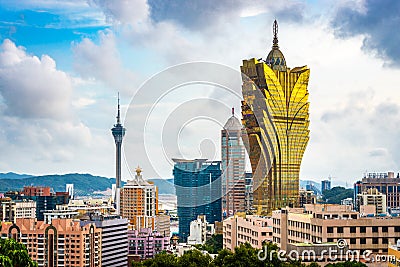 Macau, China Skyline Stock Photo