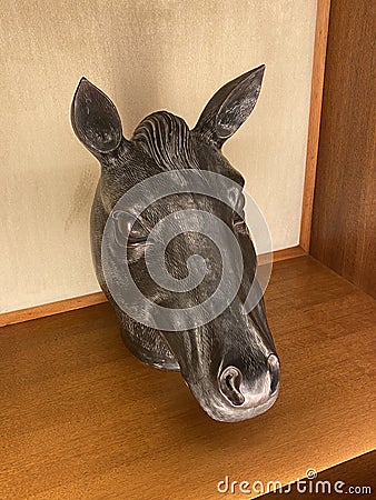 Macau Lisboa Hotel Stanley Ho Bronze Zodiac Animal Horse Head Antique Art Collection Old Summer Palace Yuanmingyuan Beijing Editorial Stock Photo