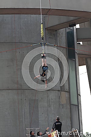 Macau Tower bungee jump Editorial Stock Photo