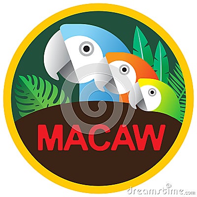 Macaw icon Stock Photo