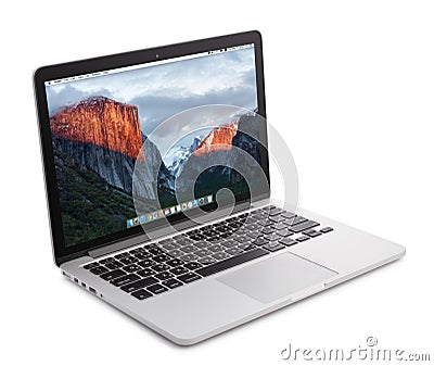 Macbook Pro with with Retina display Editorial Stock Photo