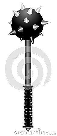 Mace realistic illustration Vector Illustration