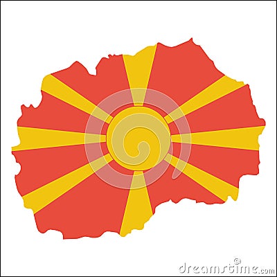 Macedonia, the Former Yugoslav Republic Of high. Vector Illustration