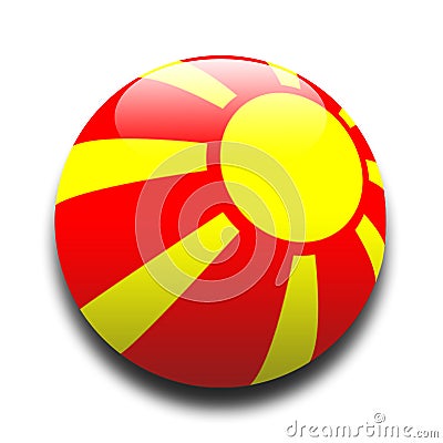 Macedonian flag Stock Photo