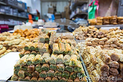 At Machane Yehudah Market in Jerusalem Stock Photo