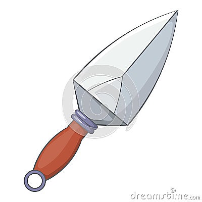 Machete icon, cartoon style Vector Illustration