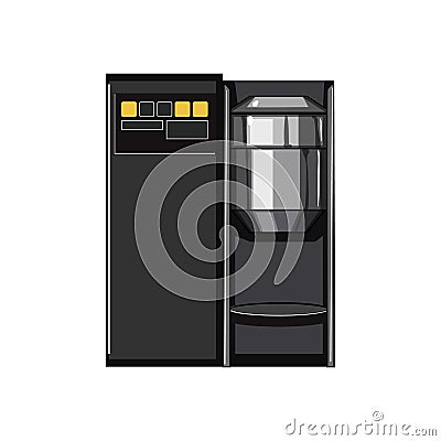 machine capsule coffee maker cartoon vector illustration Vector Illustration