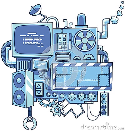 Machine 2 Vector Illustration