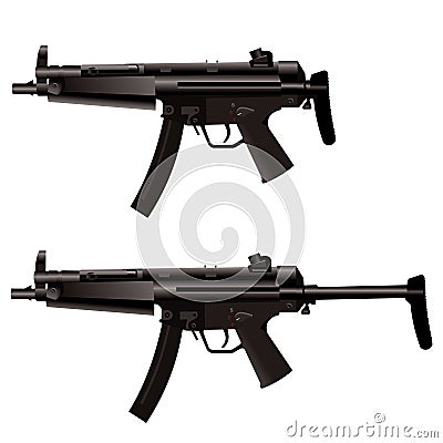 Machine gun Vector Illustration