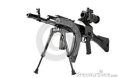 Machine gun Kalashnikov Stock Photo