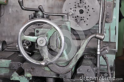 The machine handle Stock Photo