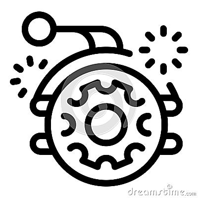 Machine learning algorithm generating new ideas with sparks flying Stock Photo