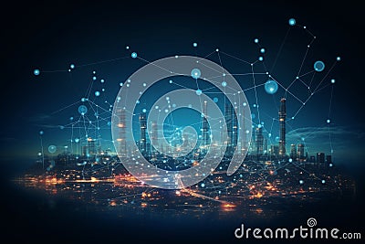 A machine learning algorithm optimizing energy consumption Stock Photo