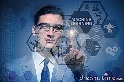 The machine learning computing concept of modern it technology Stock Photo